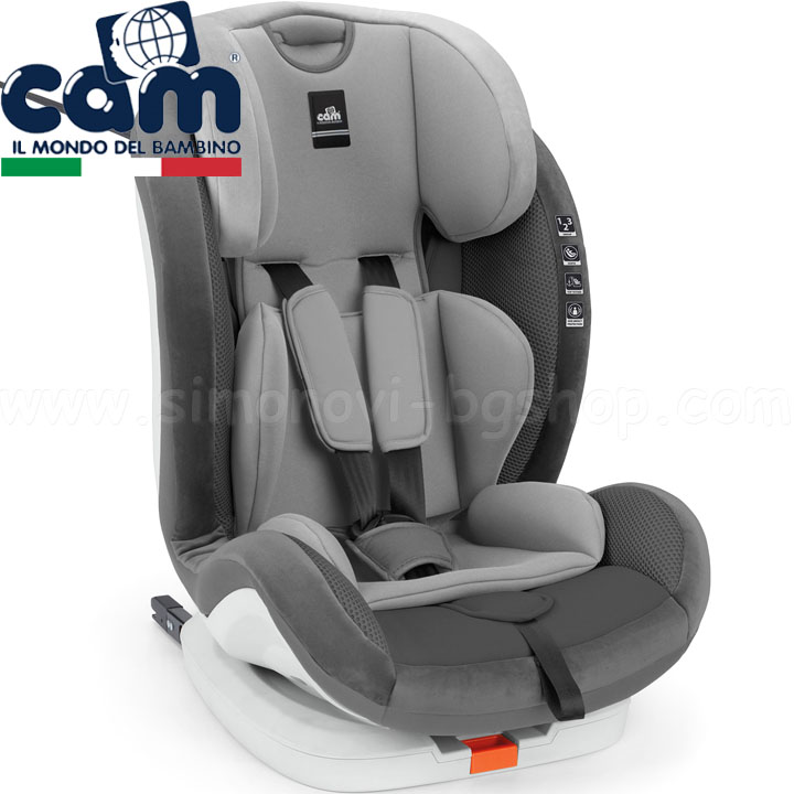 Cam CALIBRO Isofix Стол за кола 9-36kg. Grey Col.150 Cam CALIBRO Isofix Стол за кола 9-36kg. Grey Col.150