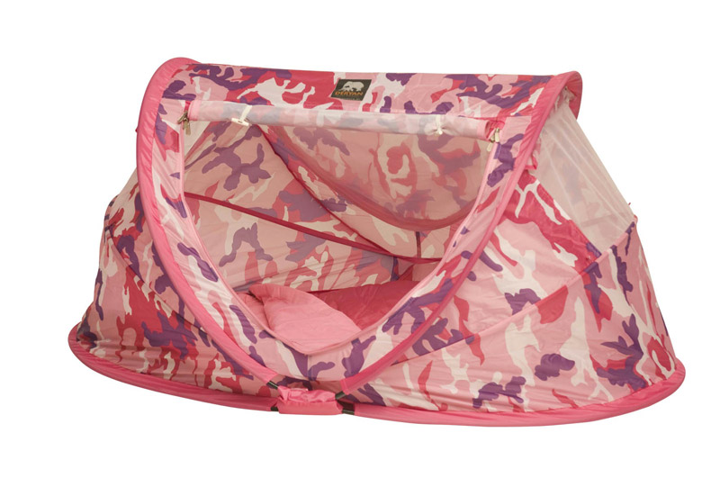 Travel Cot Peuter Luxe Kamuflage Pink-Deryan