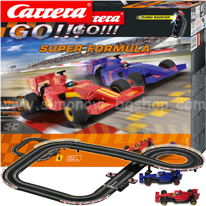 **Carrera GO!!! Super Formula Писта с 2 колички 3,6м. 62413 **Carrera GO!!! Super Formula Писта с 2 колички 3,6м. 62413