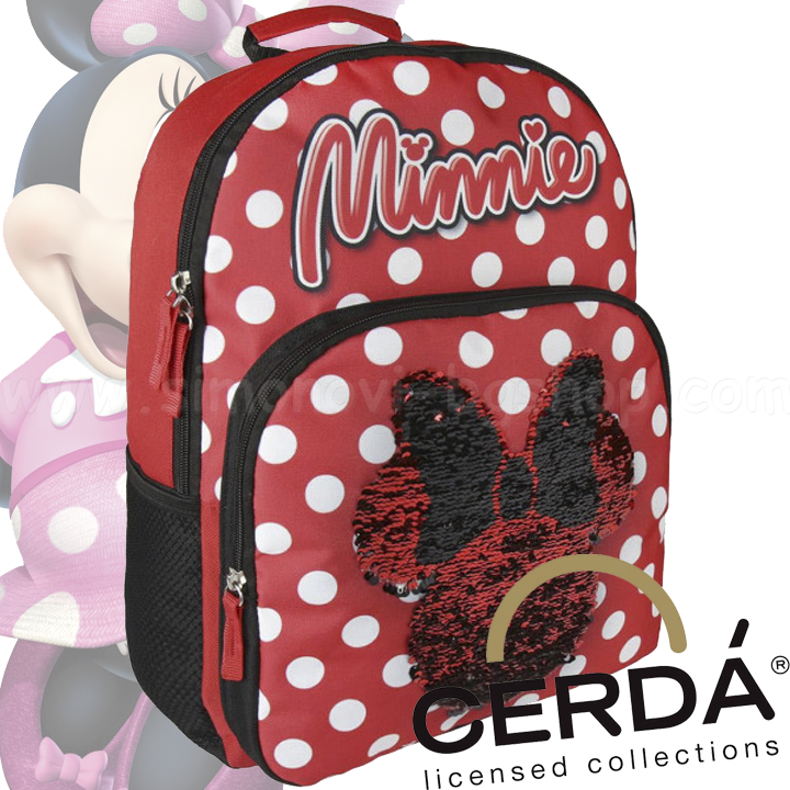 Minnie Mouse Малка детска раничка с пайети 2100002242 Cerda Minnie Mouse Малка детска раничка с пайети 2100002242 Cerda
