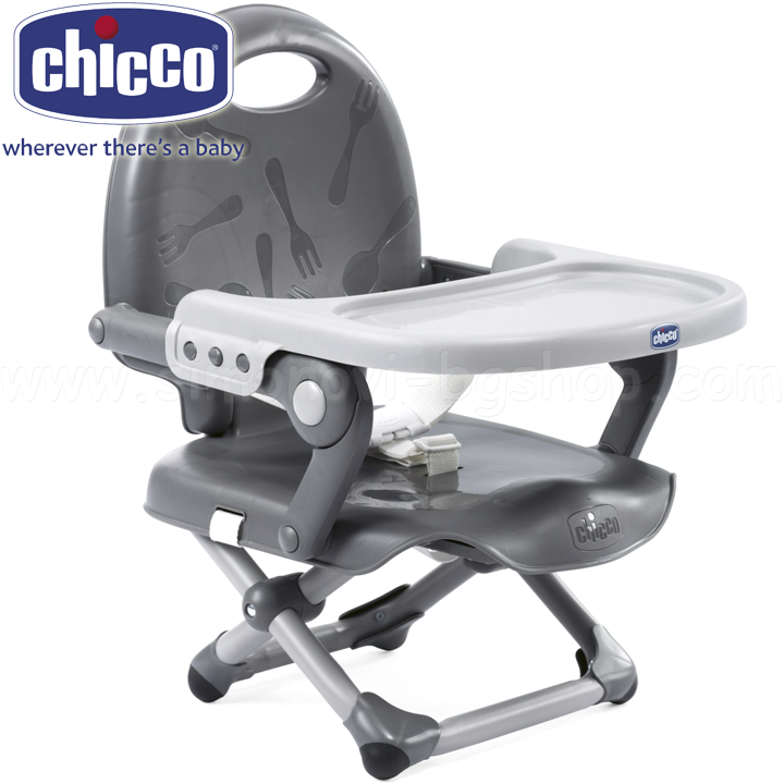 * Chicco Сгъваем стол за хранене Pocket Snack Dark Grey J0506.4