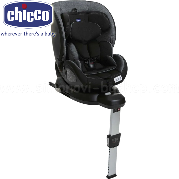 * 2023 Chicco Стол за кола 0-36кг. ONE SEAT 360° ISOFIX Black J0420
