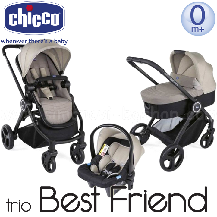 *Chicco    3  1 TRIO BEST FRIEND Light Beige 079146.14