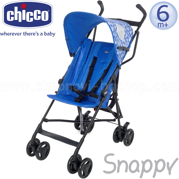 * Vară Chicco cărucior Waves Snappy albastru 79558.350