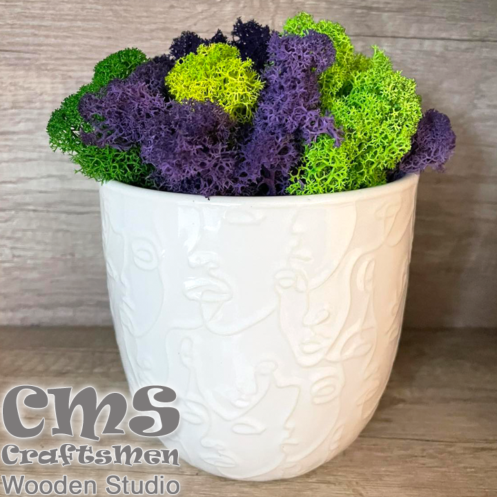 Crafts Men Studio      White "Faces"