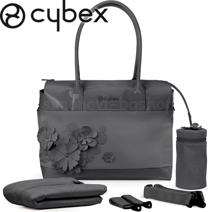 Cybex Trolley Bag Simply Flowers Dream Gray