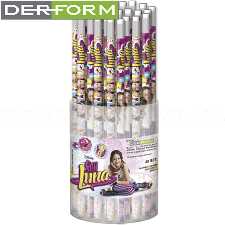 Derform Pencil with Soy Luna 46751 rubber