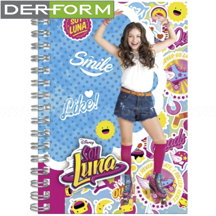 Derform Notebook with Spiral Soy Luna 47123