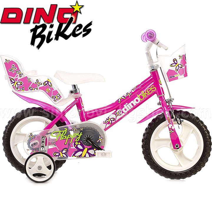 Dino Bikes - Детски велосипед 12" Fuxia Dino Bikes - Детски велосипед 12" Fuxia