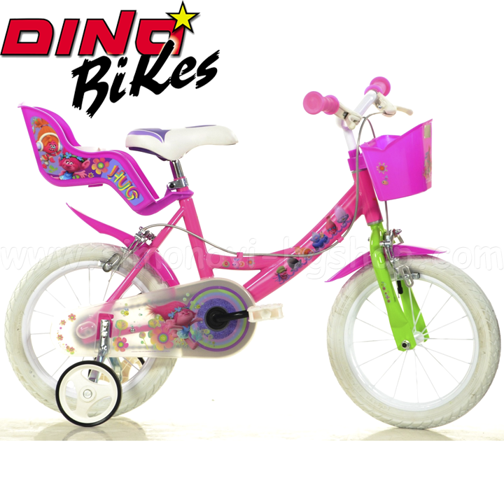 Dino Bikes - Детски велосипед 14" Trolls 120117555 Dino Bikes - Детски велосипед 14" Trolls 120117555