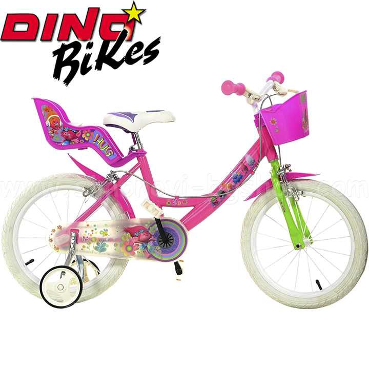 Dino Bikes - Детски велосипед 16" Trolls 120117556 Dino Bikes - Детски велосипед 16" Trolls 120117556