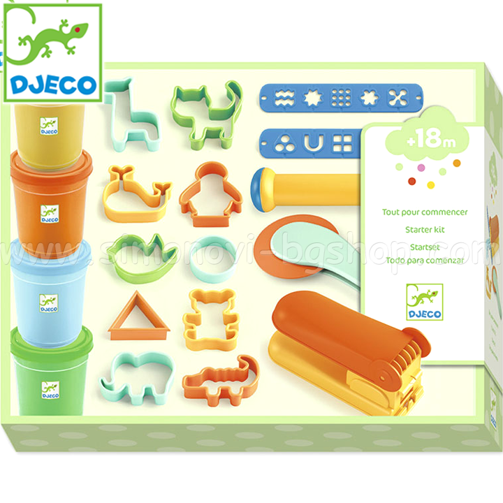 Djeco - Пластилин с формички DJ09020 Djeco - Пластилин с формички DJ09020