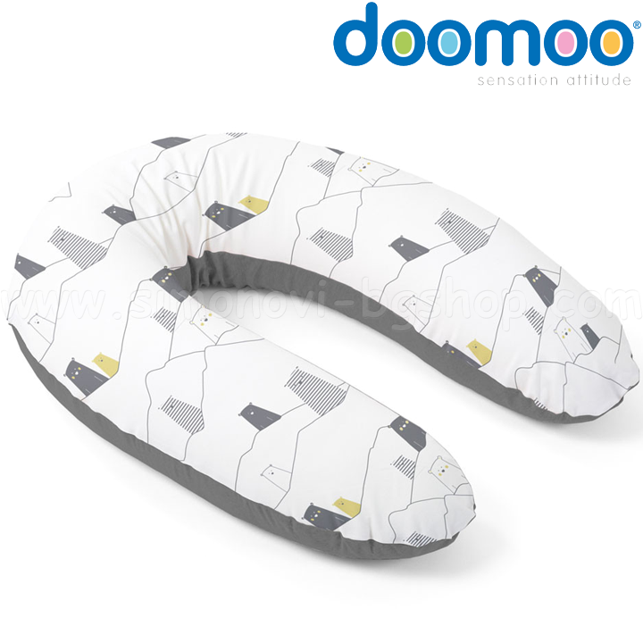 Doomoo - Buddy Възглавница Bear Grey B04 Doomoo - Buddy Възглавница Bear Grey B04