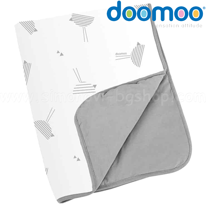 Doomoo Dream Одеяло памучно 75x100см. Birds Grey DS58 Doomoo Dream Одеяло памучно 75x100см. Birds Grey DS58