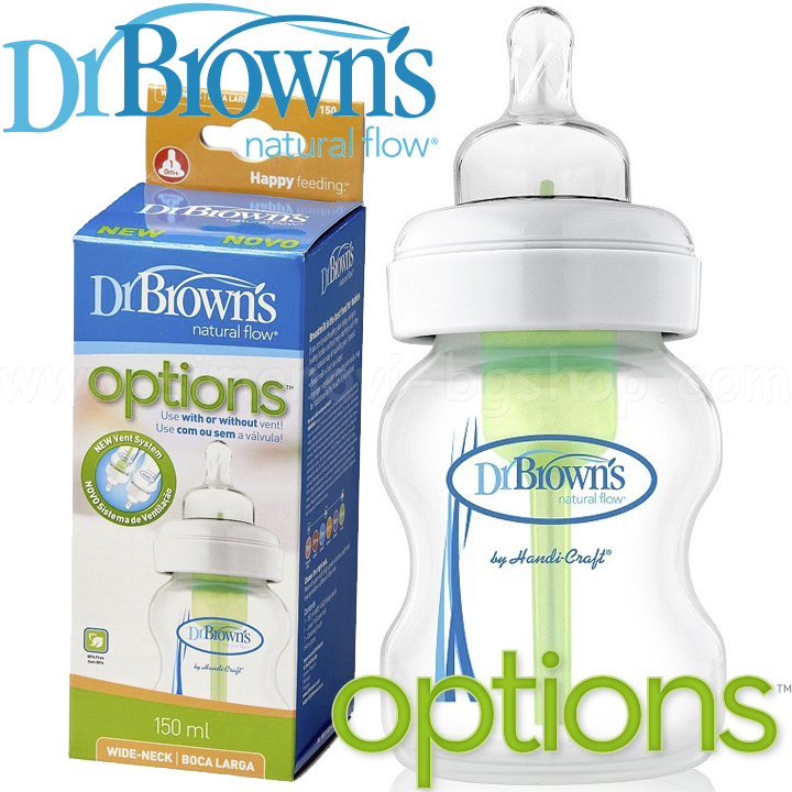 DrBrown's Wide-Neck Options   150ml.  1
