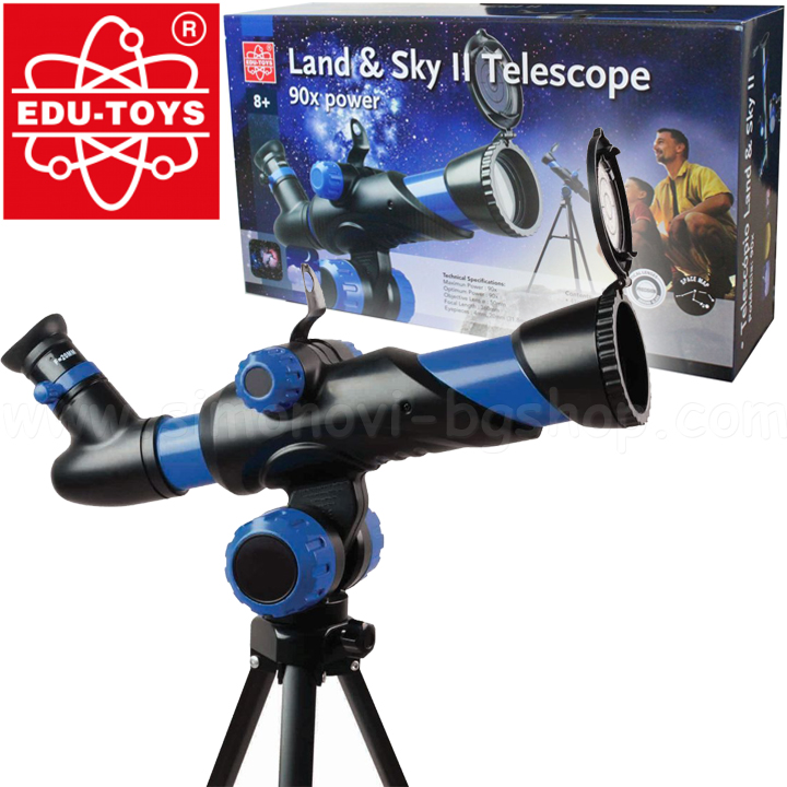 Edu Toys     Land & Sky II Telescope 90x Power TS77