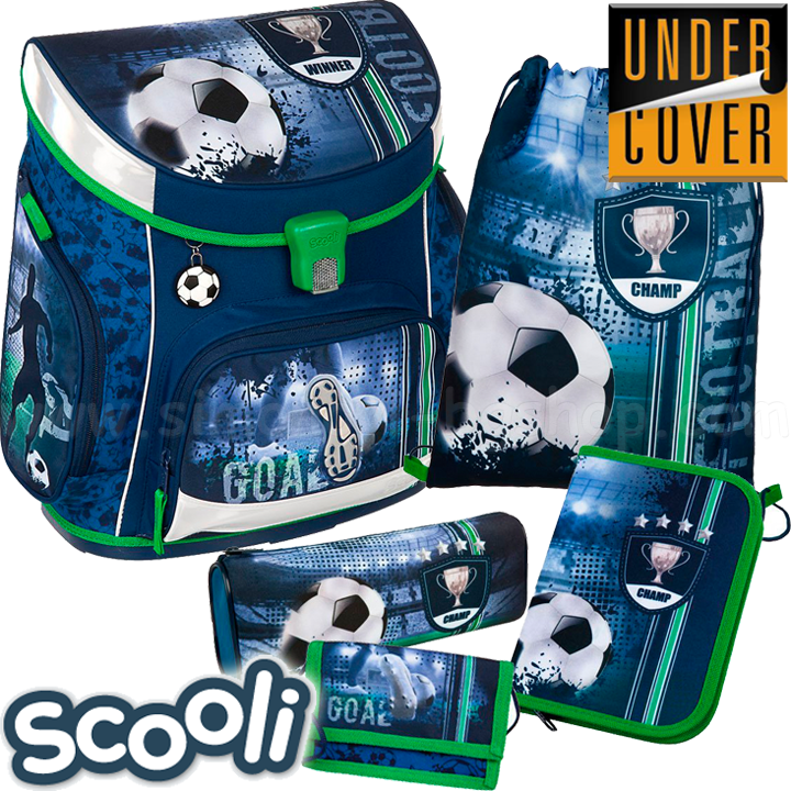 Undercoat Scooli Football Cup Ergonomic backpack with accessories 26318