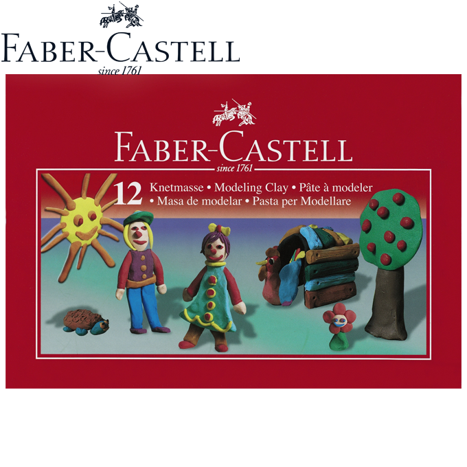 Faber Castell - 12 culori lut modelatori 120812