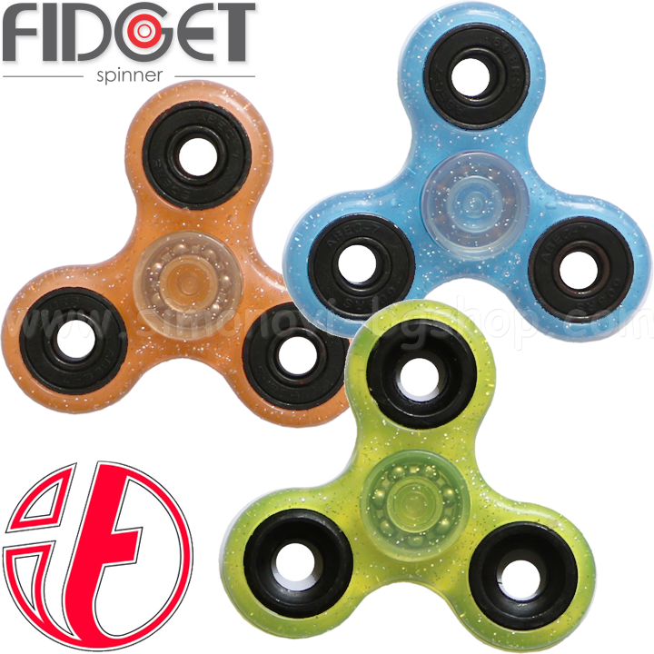 **    Glitter Fidget Spinner Toi Toys 