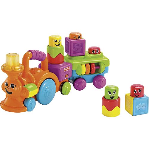 Fisher Price Stack N Surprise Blocks Peek a Boo Choo Choo
