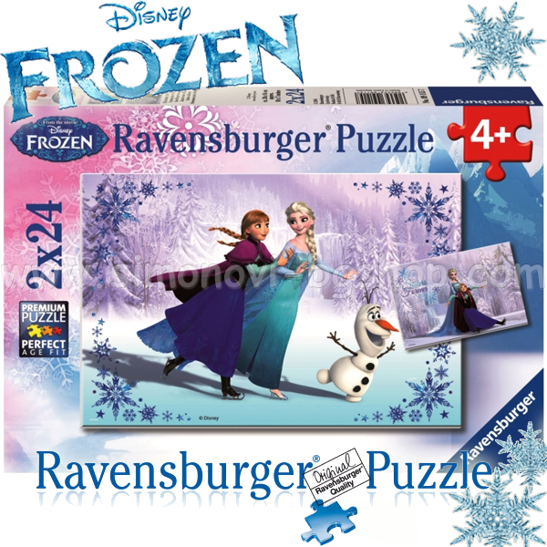 Ravensburger Puzzle 091157 Frozen Ice Queen 2x24 