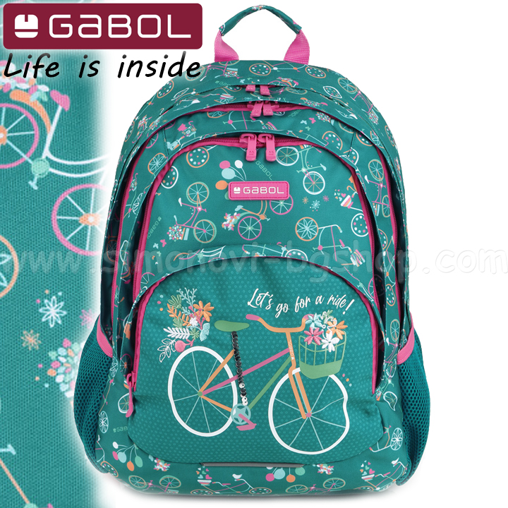 2024 Gabol Fiori School Backpack with Two Compartments 23424004