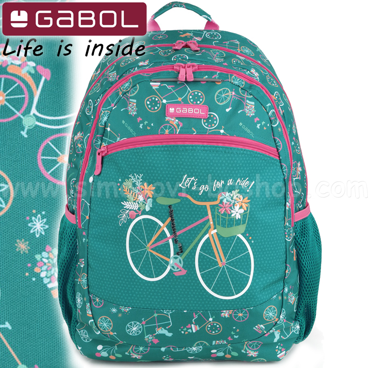 2024 Gabol Fiori School Backpack with Two Compartments 23429604