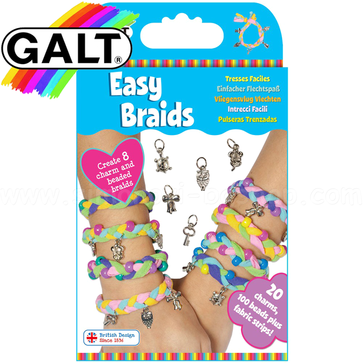 Galt - Baby booklet "Your day teddy bear" 1004876Galt - plaiting bracelets with