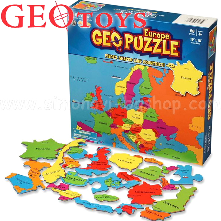 Geo Puzzle Europe     - Geo Toys