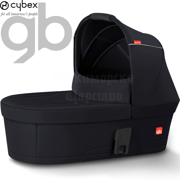 Goodbaby Gold by Cybex Кош за новородено Beli Satin Black Goodbaby Gold by Cybex Кош за новородено Beli Satin Black