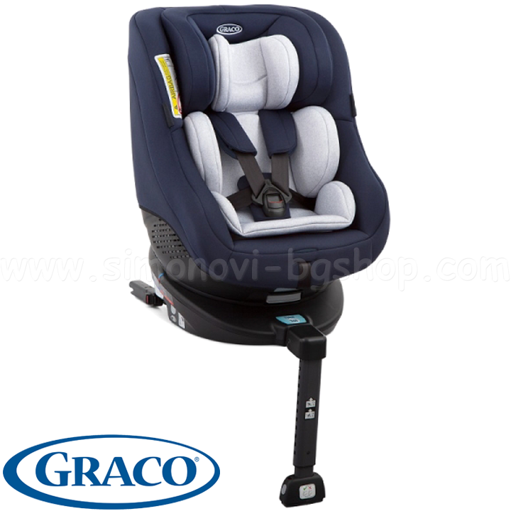 * GRACO Car seat 0-18kg. Turn2Me 360 IsoFix Navy