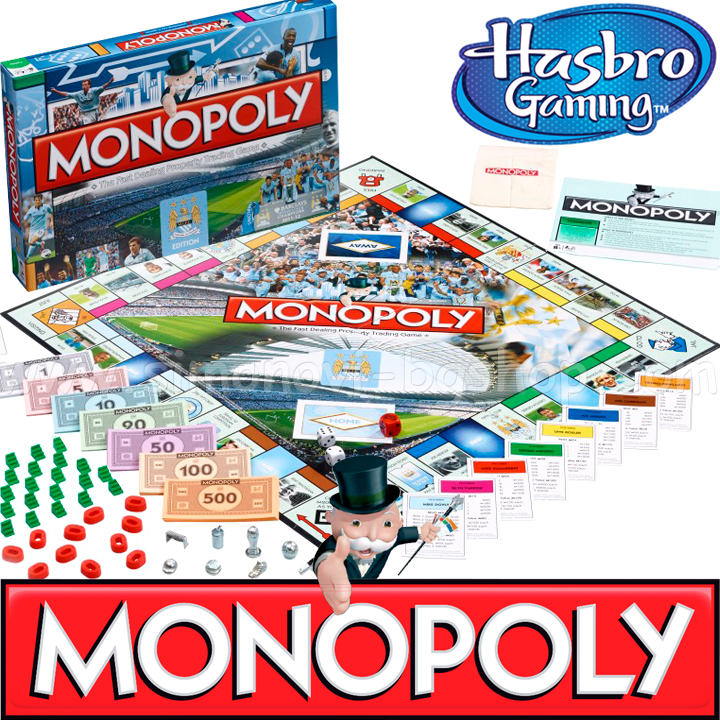 Hasbro Family Gaming Monopoly joc - FC Manchester City WM29230