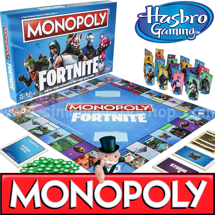Hasbro Gaming Семейна игра Монополи - Fortnite E6603 Hasbro Gaming Семейна игра Монополи - Fortnite E6603