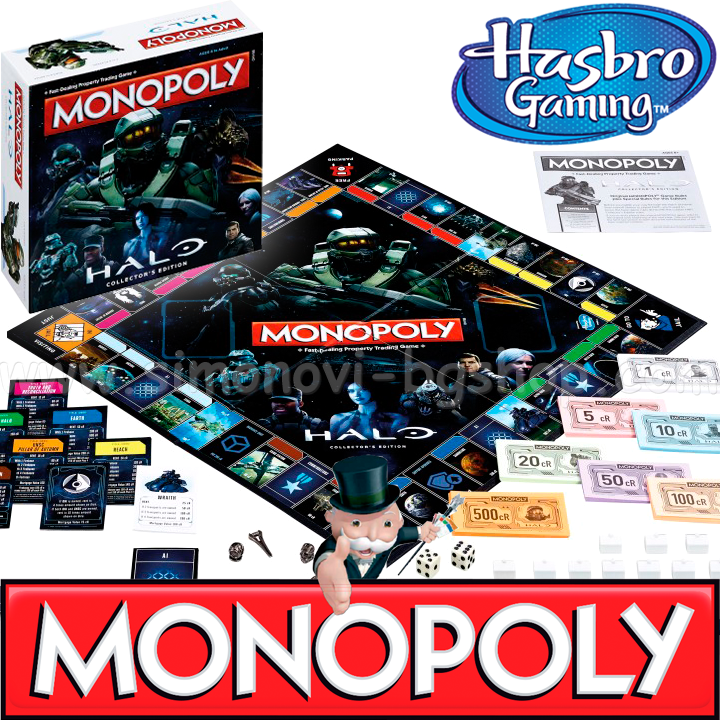 Hasbro Family Gaming Monopoly joc - Halo WM20572