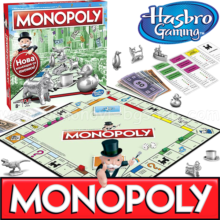 Hasbro Gaming Семейна игра Монополи - Класик C1009 Hasbro Gaming Семейна игра Монополи - Класик C1009
