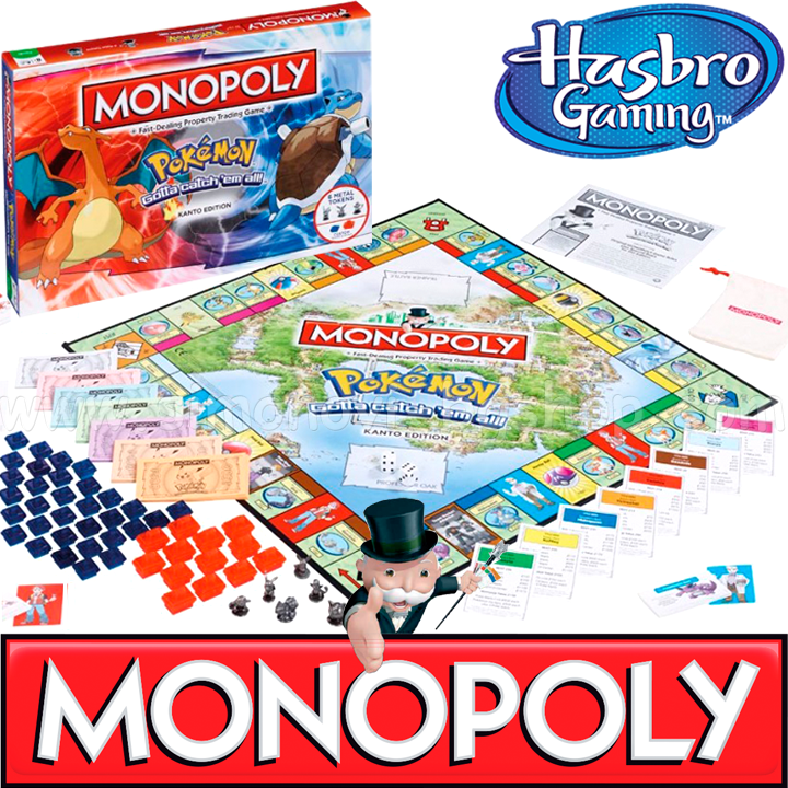 Hasbro Family Gaming Monopoly joc - Pokemon WM22972