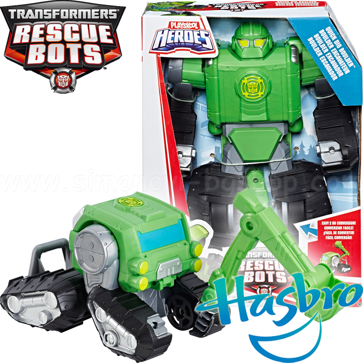 *Hasbro Transformers Rescue Bots Робот Quick Dig Boulder E0152 *Hasbro Transformers Rescue Bots Робот Quick Dig Boulder E0152