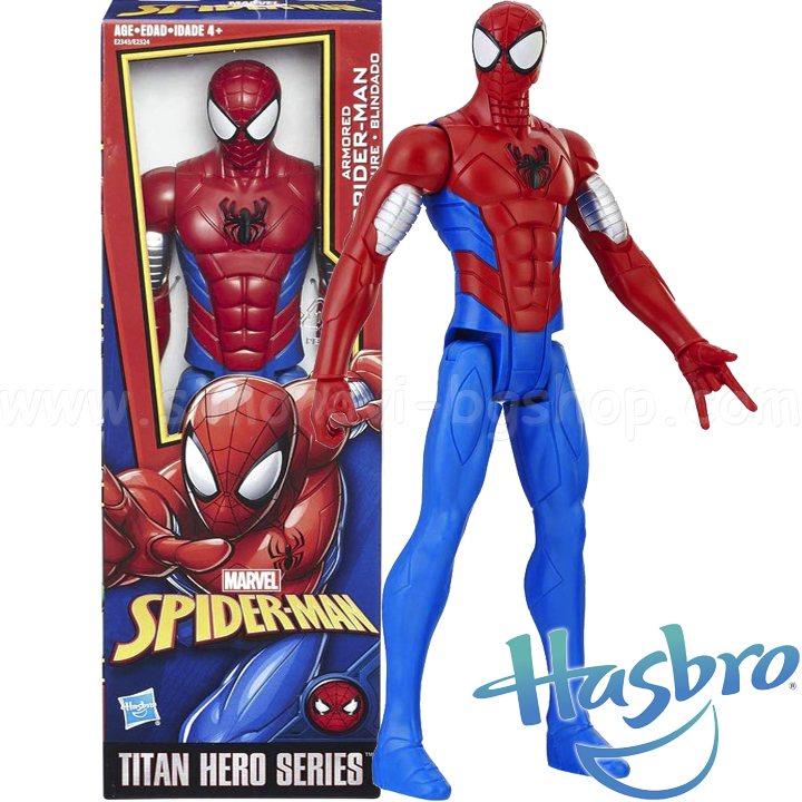 *Marvel Spider-Man Titan Hero Екшън фигурка SpiderMen Armoured с Power FX порт E *Marvel Spider-Man Titan Hero Екшън фигурка SpiderMen Armoured с Power FX порт E
