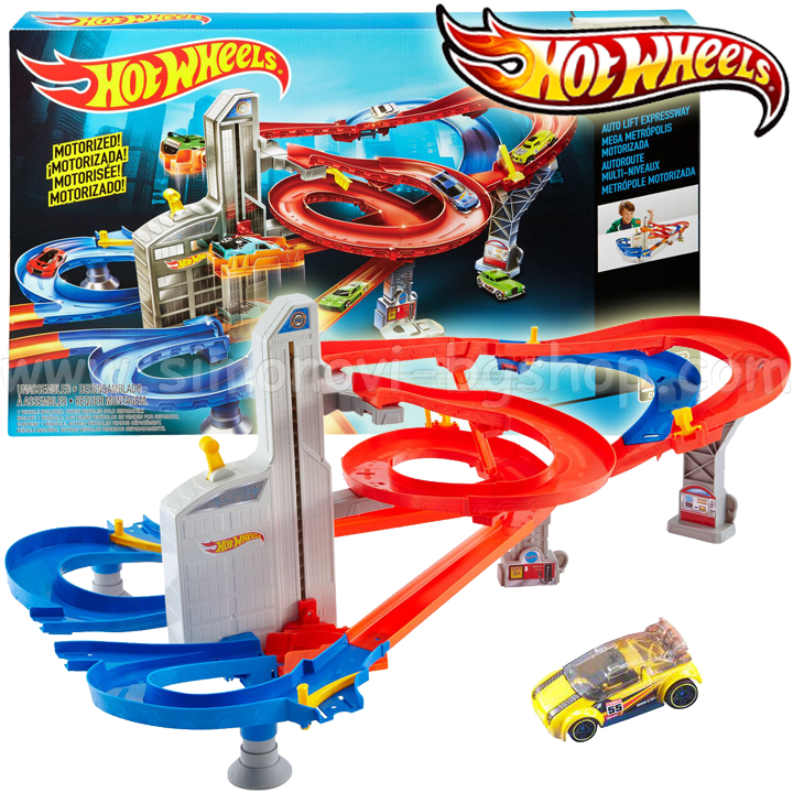 hot wheels auto lift expressway track set