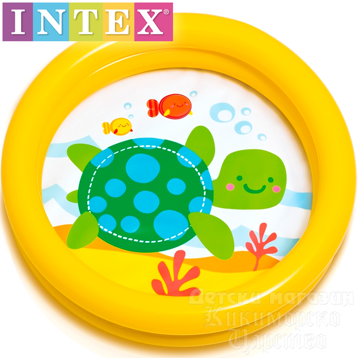 Intex Бебешки басейн "Весели животинки - Костенурка" 59409 Intex Бебешки басейн "Весели животинки - Костенурка" 59409