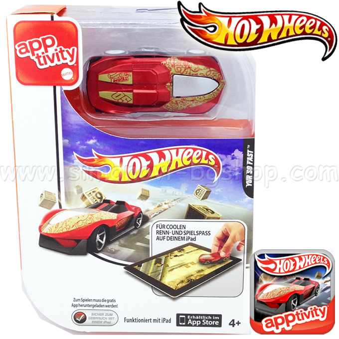 * Cars - Game ipad + figure Hot Wheels 12144 Red