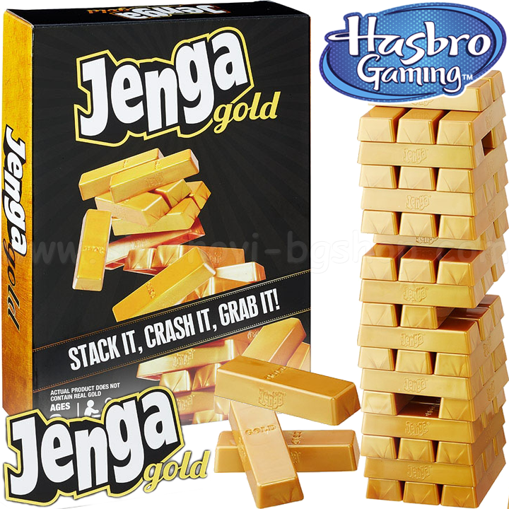 Hasbro Gaming Jenga   Gold B7430
