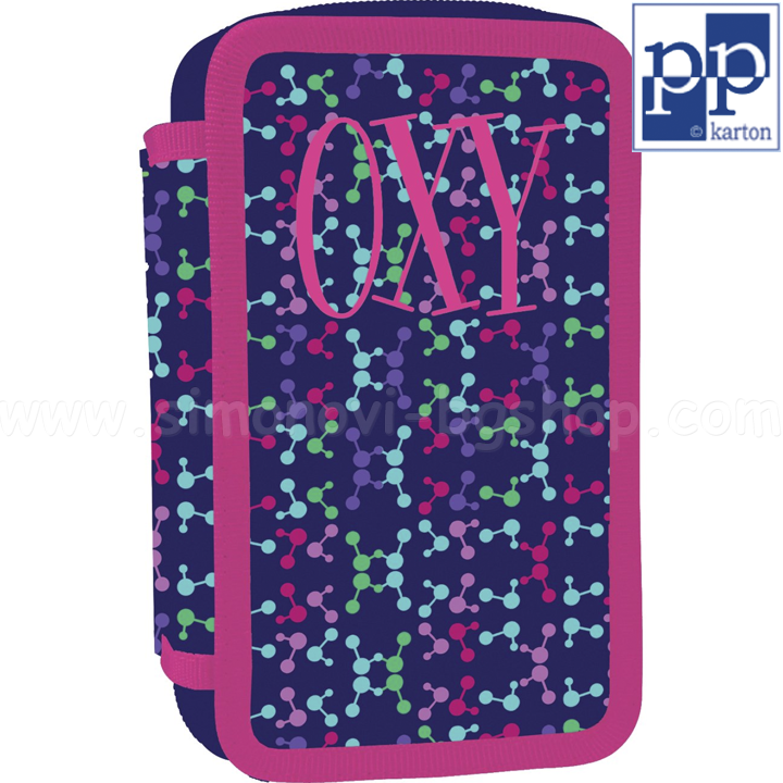 Karton P+P OXY Molekuls Lila   3  1-56117