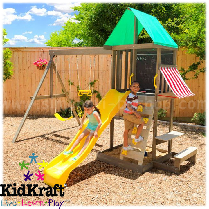 KidKraft Children's Wooden Center Newport Playset 29015