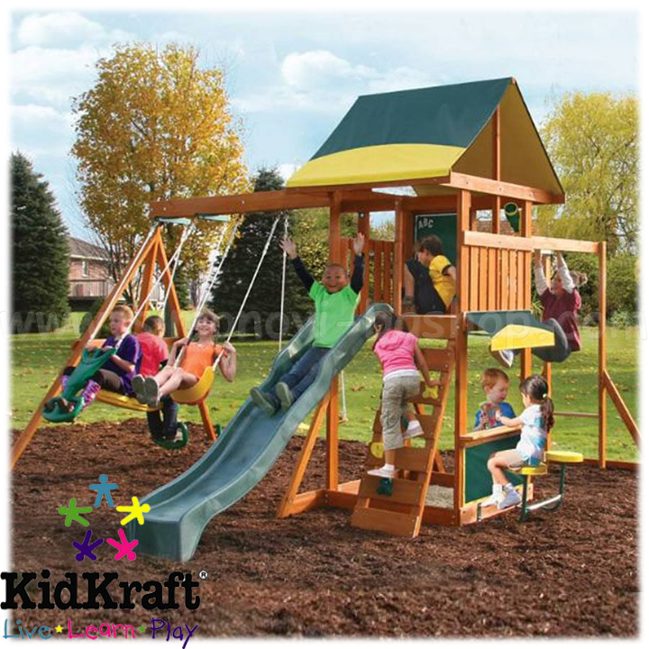 KidKraft Children's Wooden House Highline Retreat Playhouse 29060