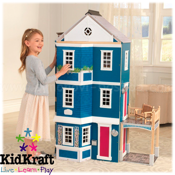 KidKraft Дървена куклена къща на четири етажа във Викториански стил 65947 KidKraft Дървена куклена къща на четири етажа във Викториански стил 65947