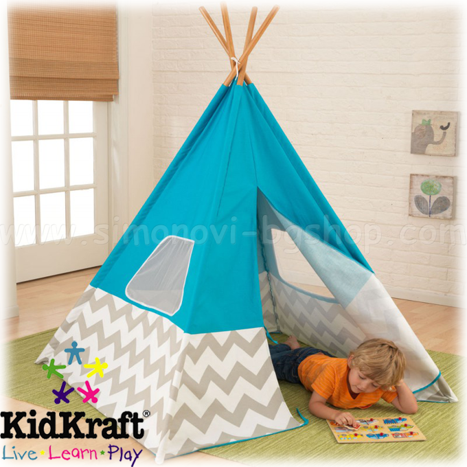 KidKraft     Play Teepee Turquoise 223