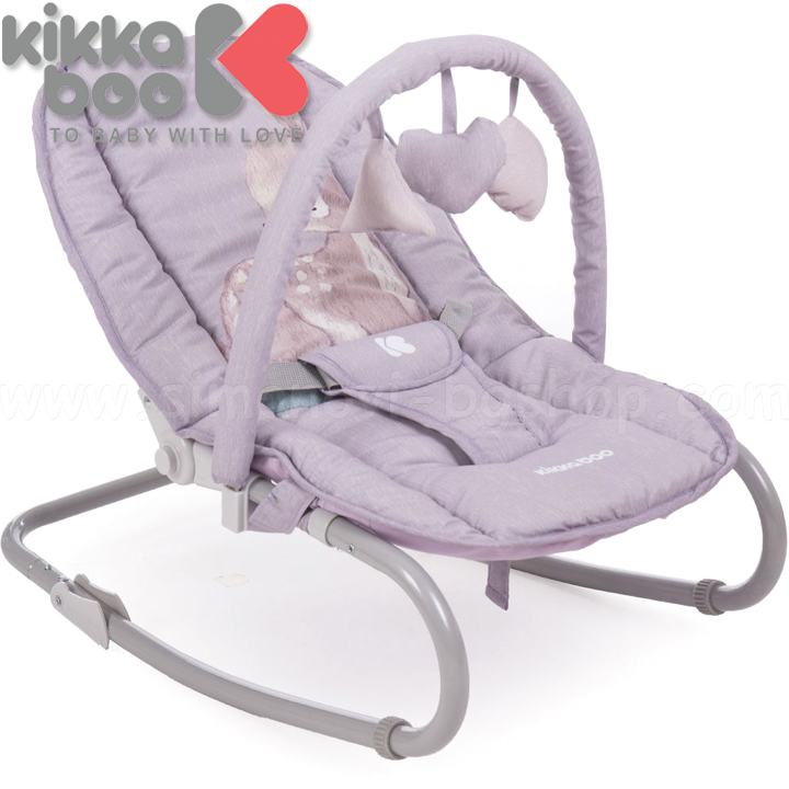 Kikka Boo Шезлонг Foliage Grey Deer 31005020034 Kikka Boo Шезлонг Foliage Grey Deer 31005020034