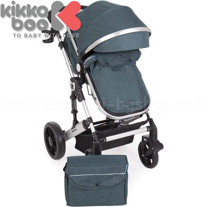2019 Kikka Boo Комбинирана количка Darling Green Silver 31001020058 2019 Kikka Boo Комбинирана количка Darling Green Silver 31001020058