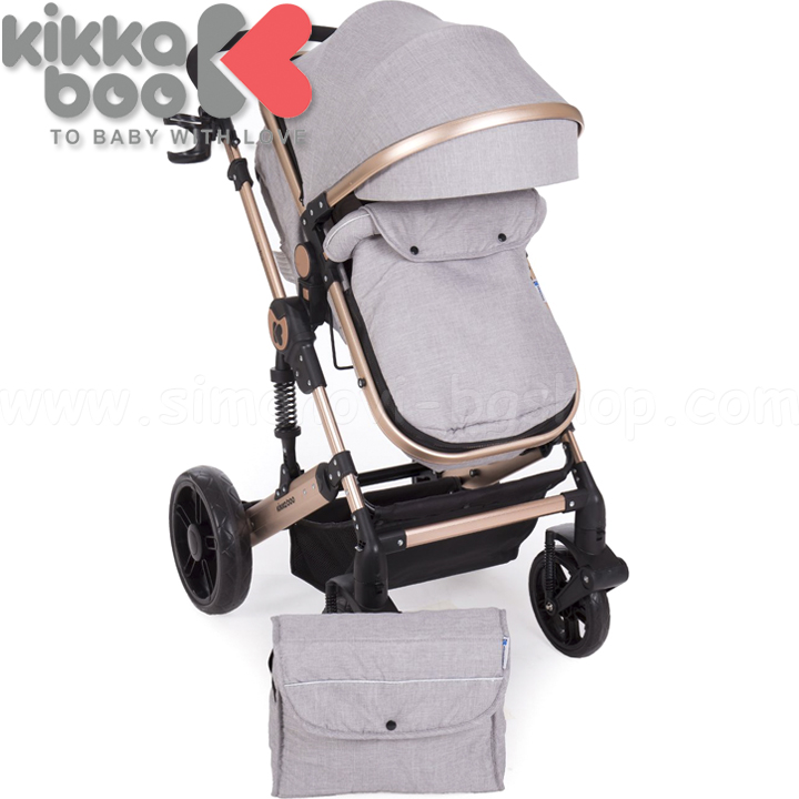 2019 Kikka Boo Комбинирана количка Darling Grey Ribbon 31001020056 2019 Kikka Boo Комбинирана количка Darling Grey Ribbon 31001020056